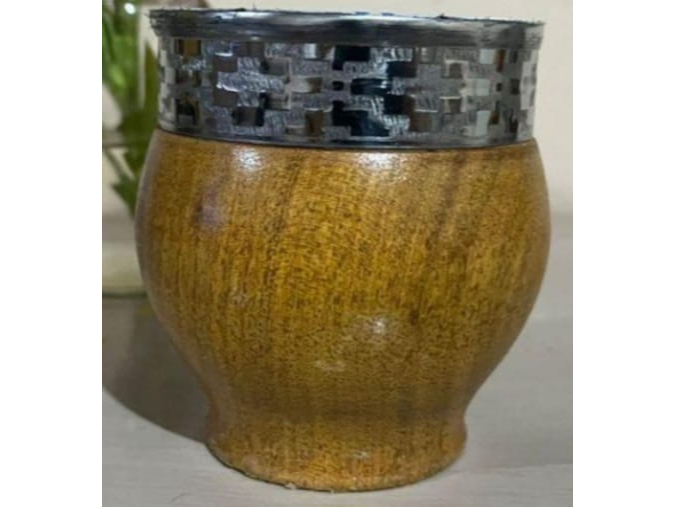 Mate imperial algarrobo con virola de acero