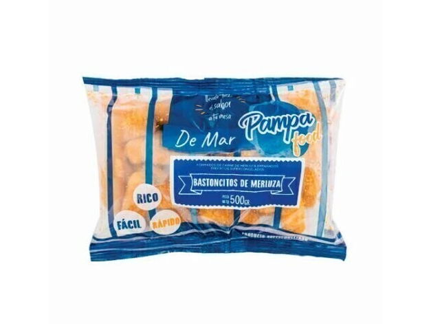 Bastones de merluza x 500 gr Pampa Food