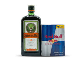 Combo Jaggermeister + 4 Red Bull