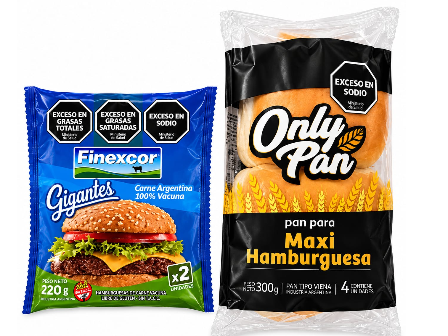 20 Maxi Hamburguesas de 110gr  100% carne  + Pan