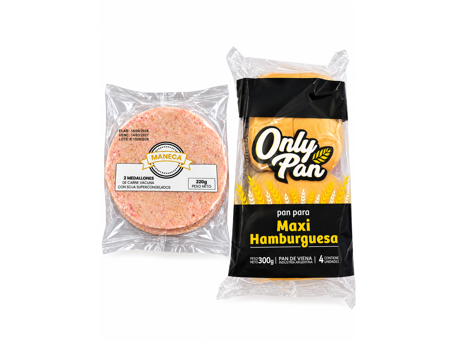 20 Maxihamburguesas 110gr + Pan