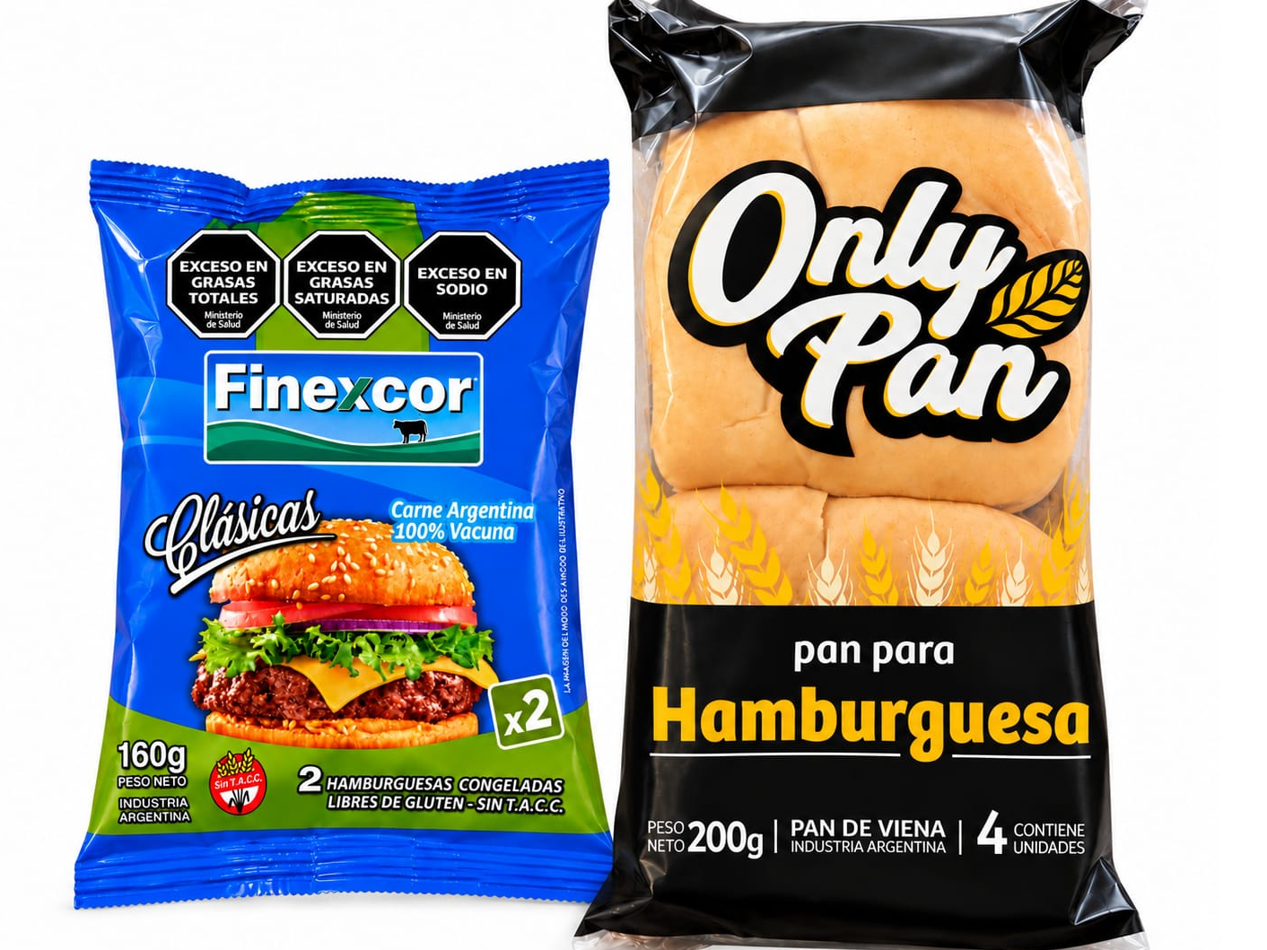 30 Hamburguesas de 80gr 100% carne + Pan + 1 Aderezo