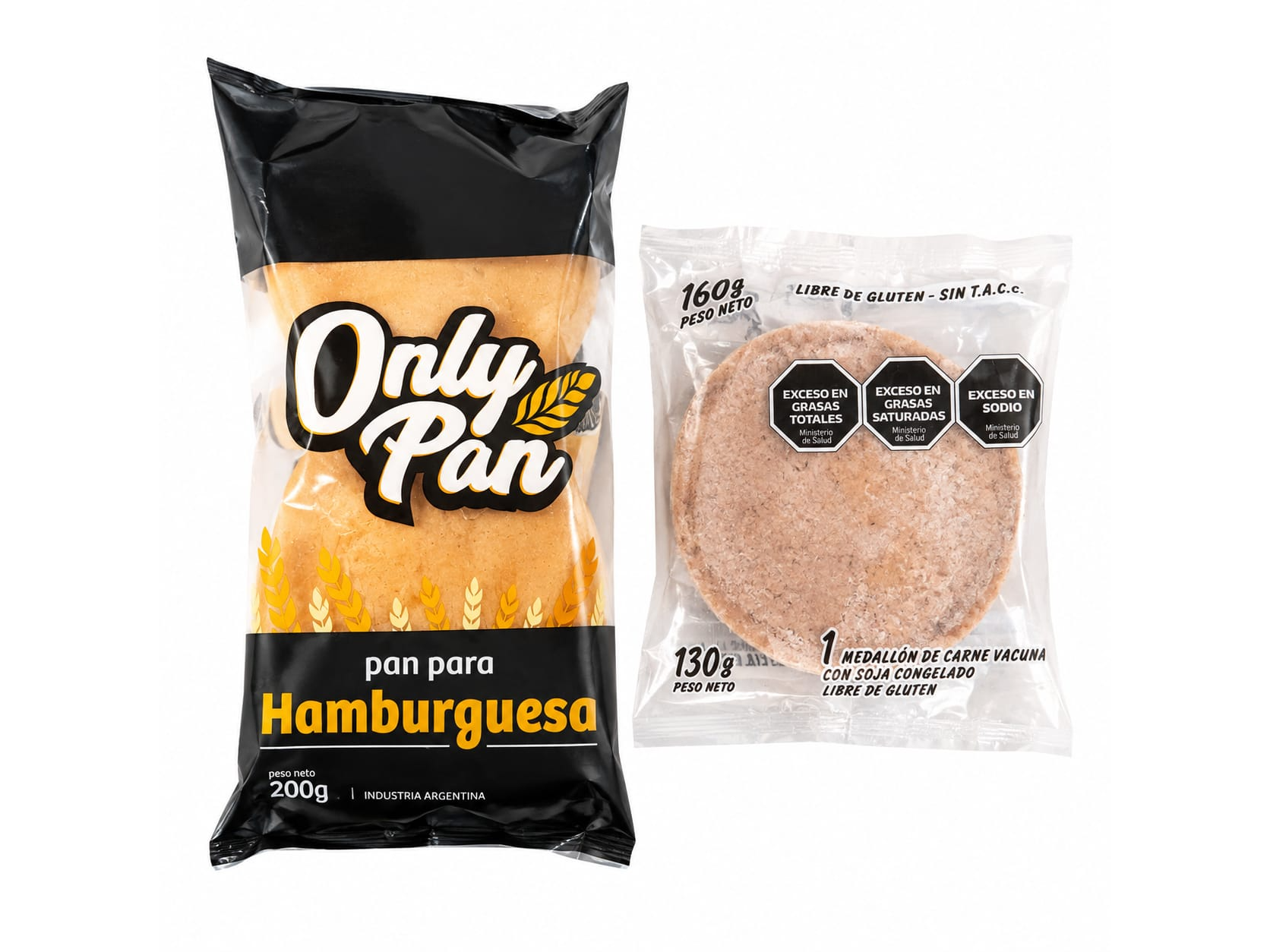 30 Hamburguesas de 80gr + Pan + 1 Aderezo