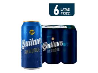 PACK QUILMES 0%  X 6 X 473cc