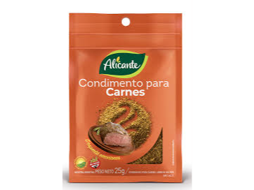 CONDIMENTOS PARA CARNES ALICANTE X 25GR