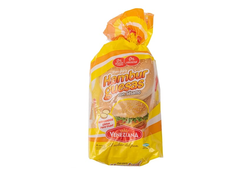 PAN HAMB X 4 VENEZIANA C/ SESAMO
