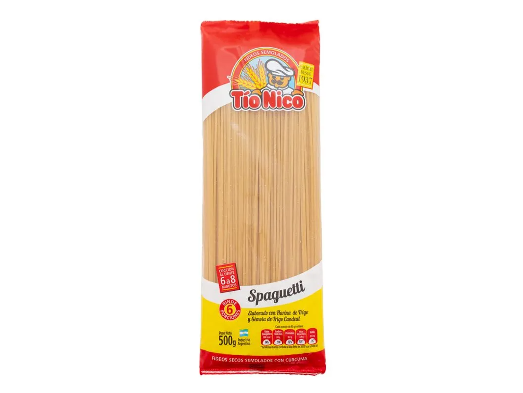 FIDEO TIO NICO SPAGUETTI X 500