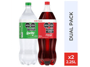 COCA COLA + SPRITE X 2.25
