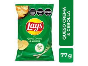 PAPAS LAYS CREMA Y CEBOLLA X 77GR