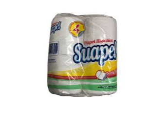 HIG. SUAPEL BLANCO DOBLE HOJA X 4