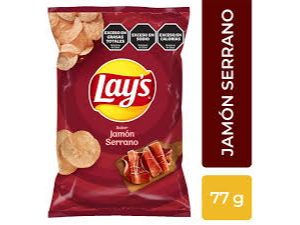 PAPAS LAYS JAMON SERRANO X 77GR