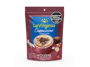 CAPPUCCINO MOUSSE DE CHOCOLATE Y AVELLANAS X 155G