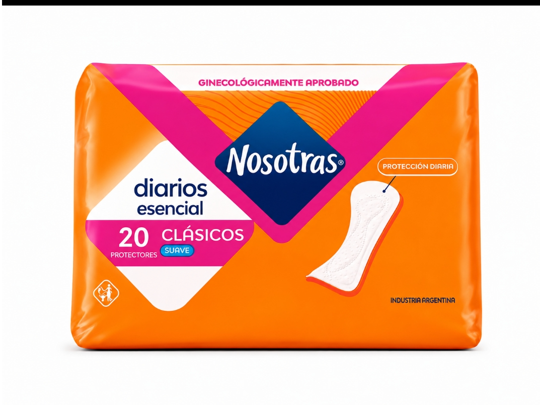 Nosotras protector diario esencial x 20