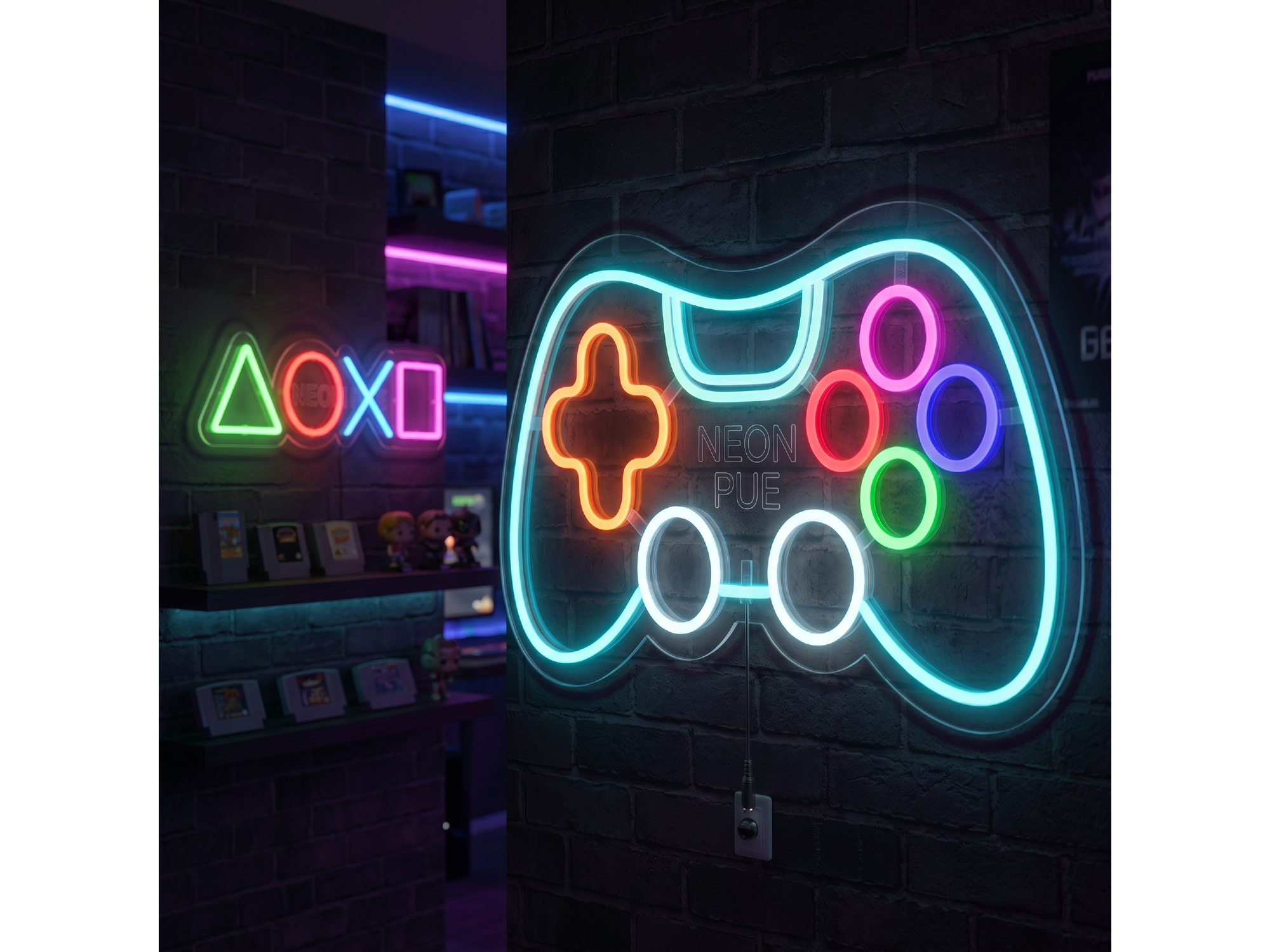 ⚡ SET SETUP GAMER (Dúo Neón)