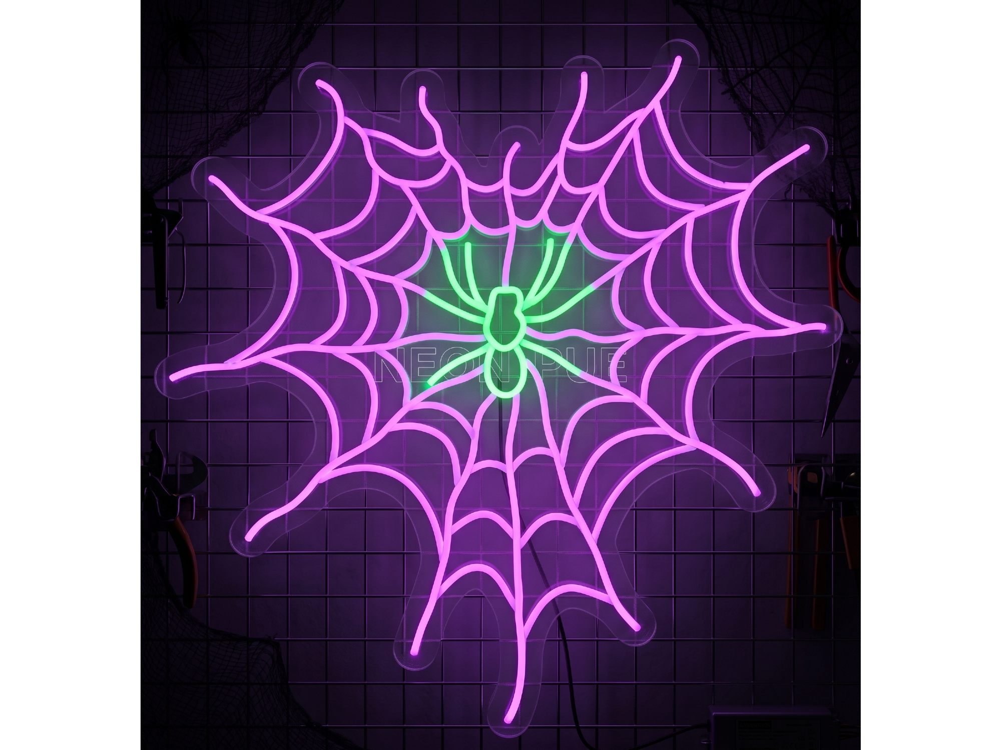 💜 TELARAÑA CORAZÓN