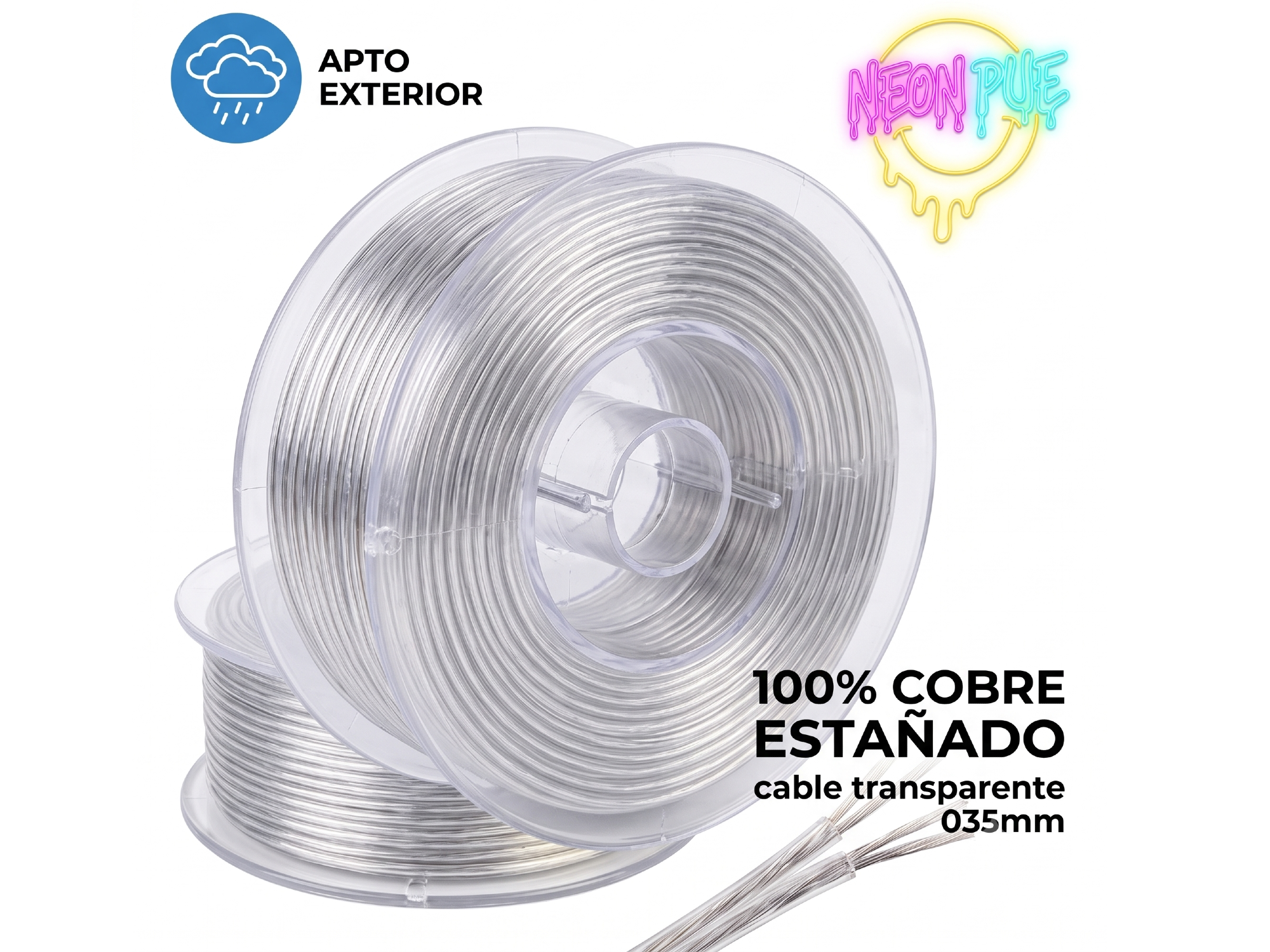 CABLE 035 TRANSPARENTE