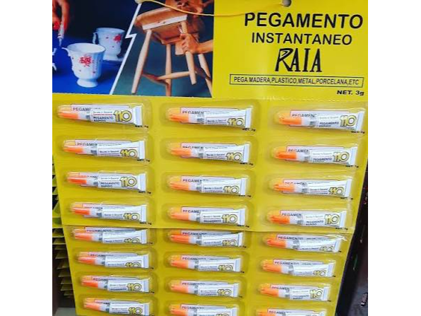 PEGAMENTO CIANO x 12u.