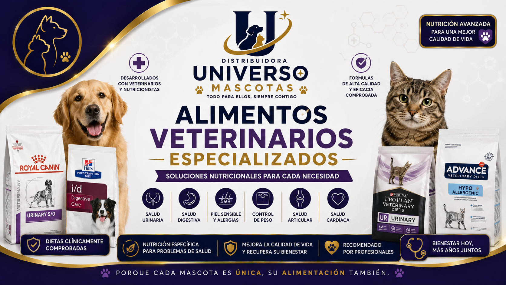 Suplementos y Alimentos Veterinarios