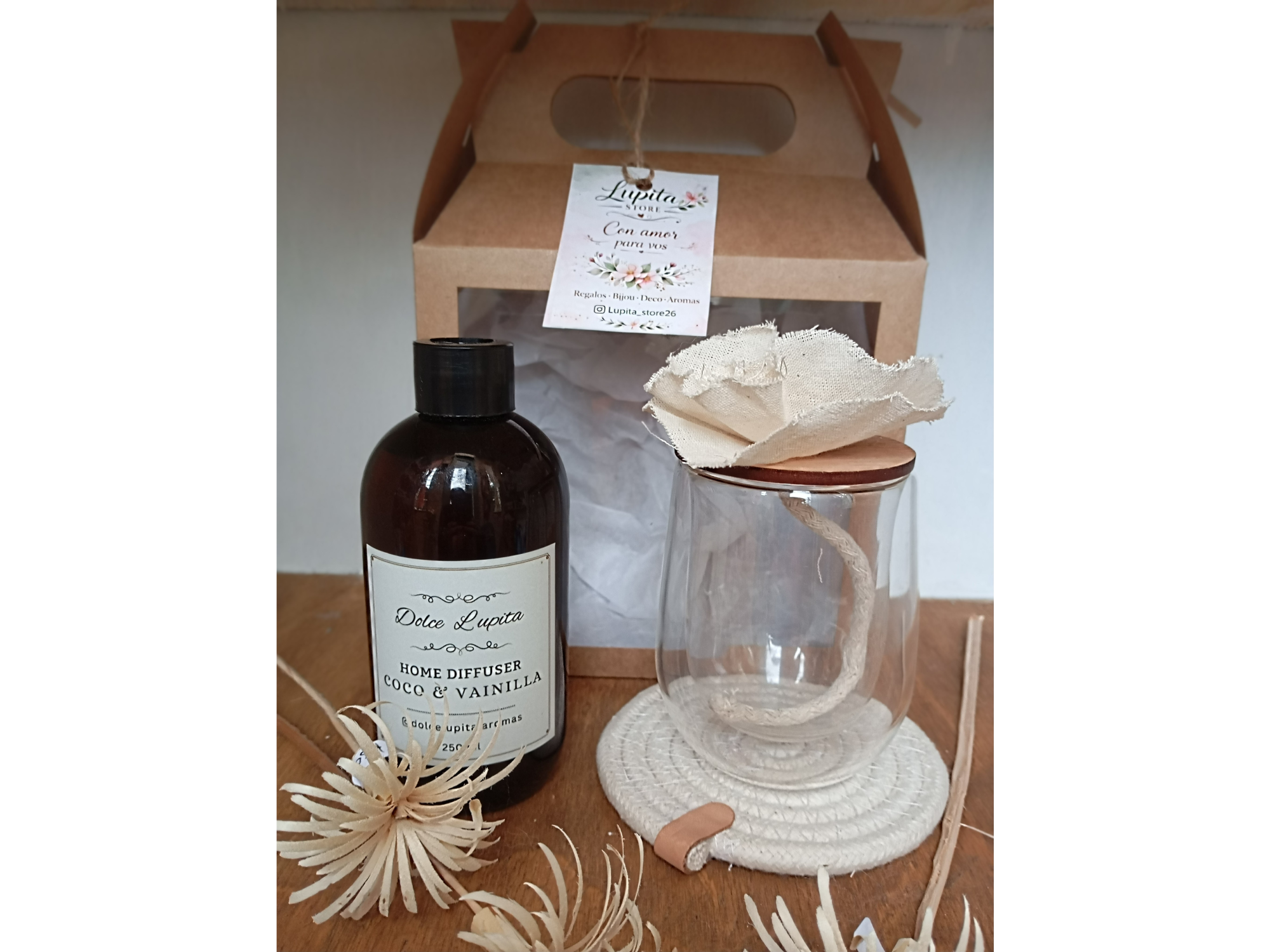 Set de regalo difusor de vidrio