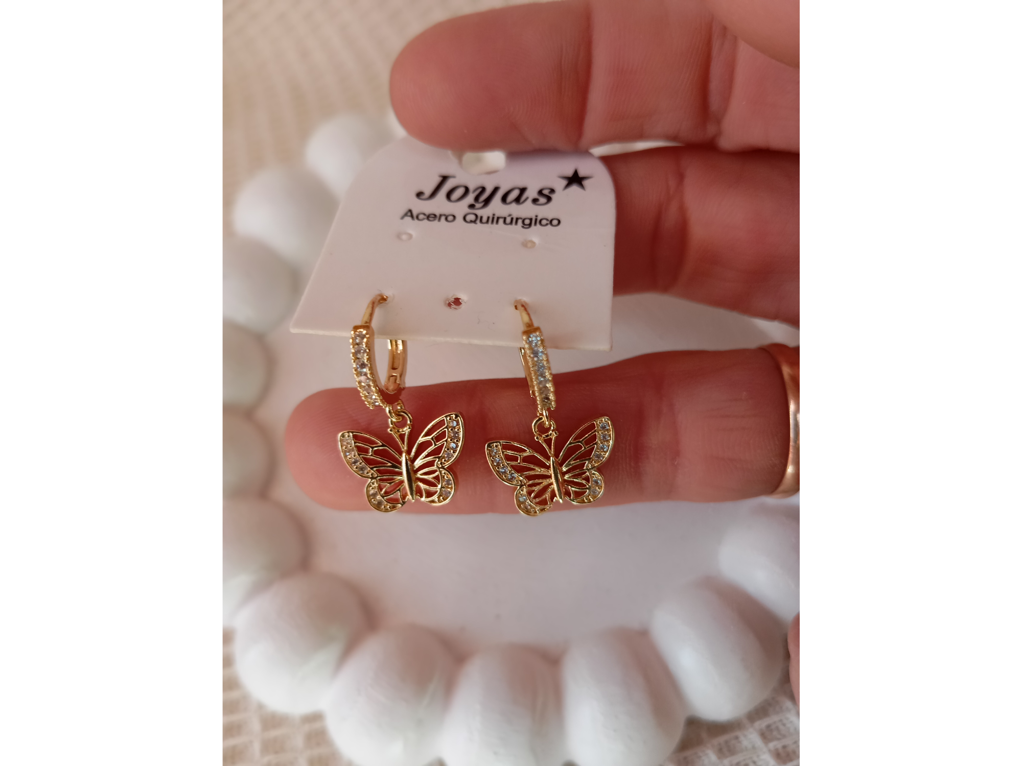 Aros Mariposa 🦋 calada