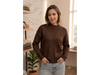 Sweter Bremer trenzado tierra