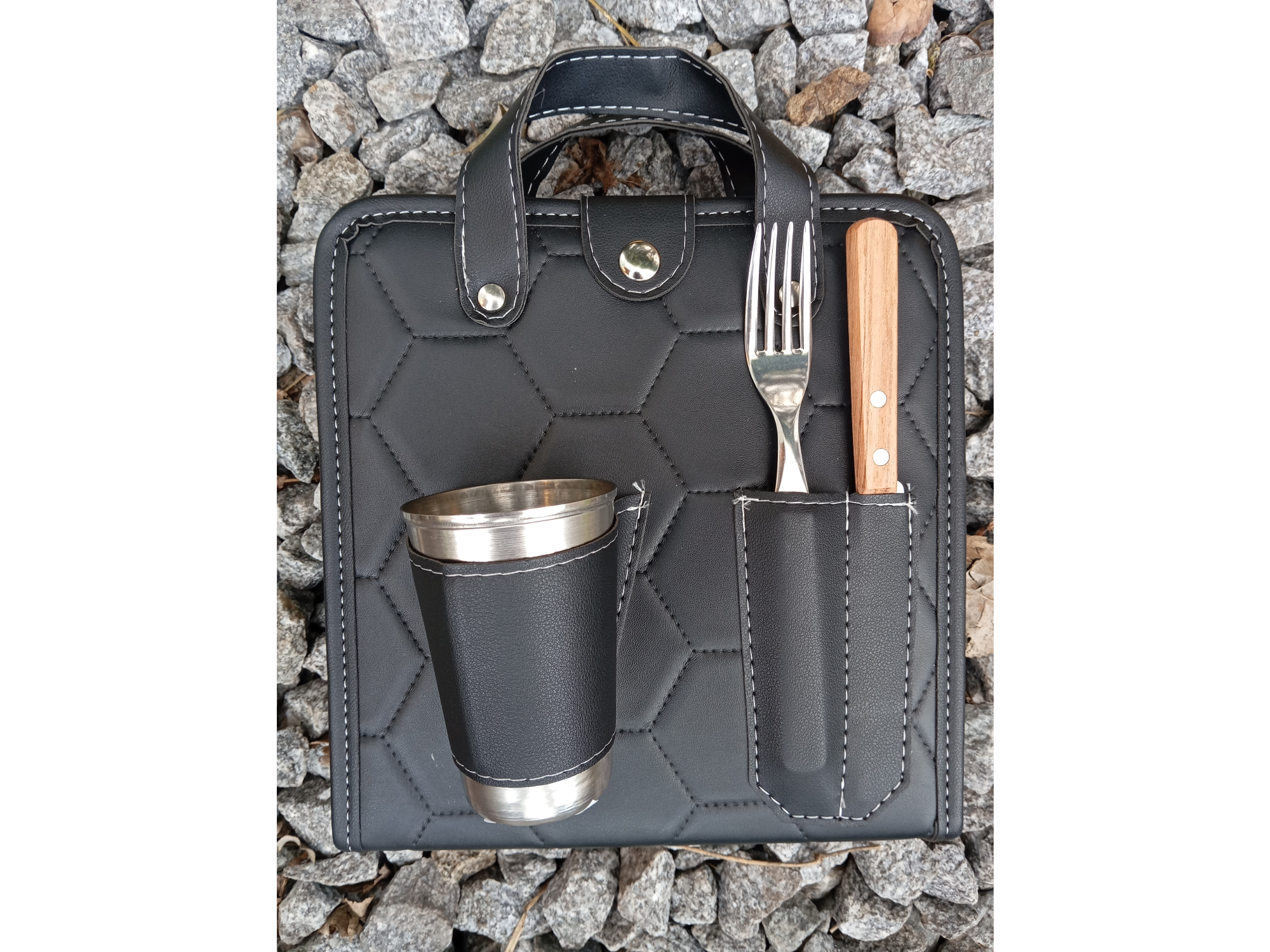 Set asado con Vaso
