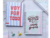Cuaderno con elástico "Voy por todo"