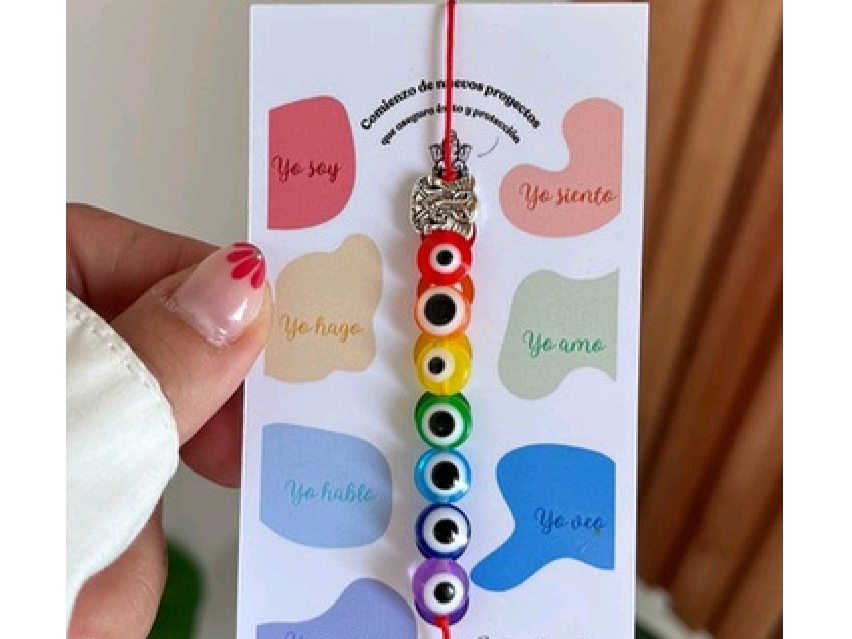 Pulsera 7 chacras +!Dije proter