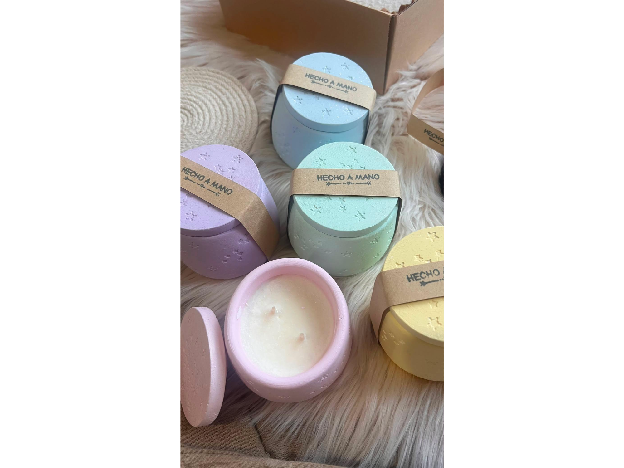 Velas de Soja ( colores)