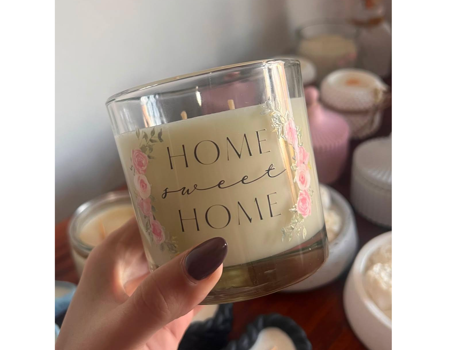 Vela de soja en envase de vidrio (HOME)
